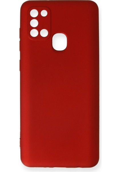 Samsung Galaxy A21S Kılıf Yumuşak Silikon Kılıf - Bordo