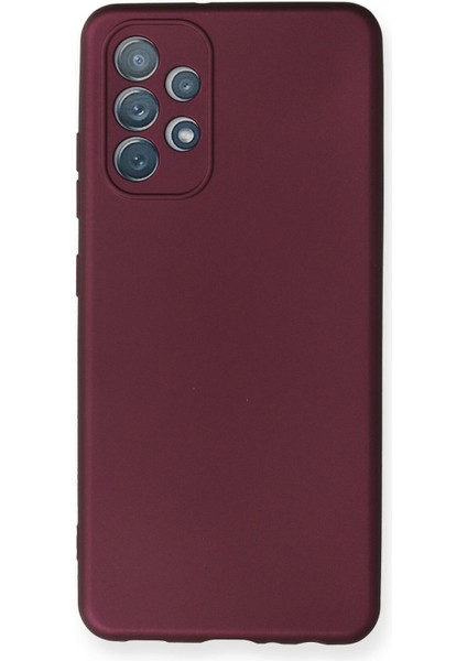 Samsung Galaxy A52 Kılıf Yumuşak Silikon Kılıf - Mürdüm