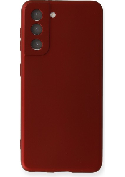 Samsung Galaxy S21 Fe Kılıf Yumuşak Silikon Kılıf - Bordo