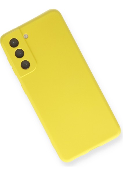 Samsung Galaxy S21 Kılıf Yumuşak Silikon Kılıf - Sarı modelleri