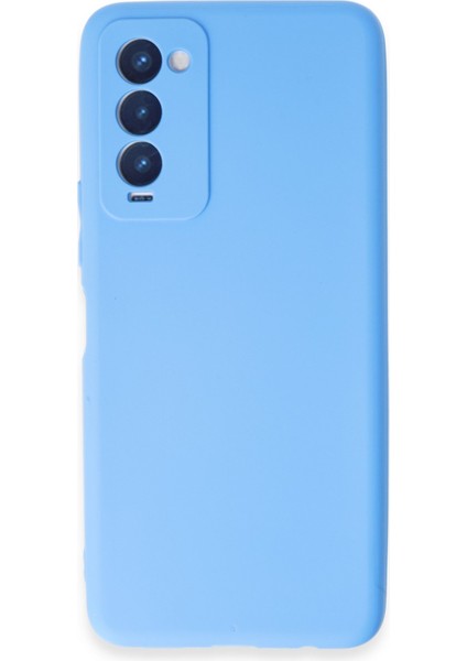 Tecno Camon 18P Kılıf Yumuşak Silikon Kılıf - Mavi