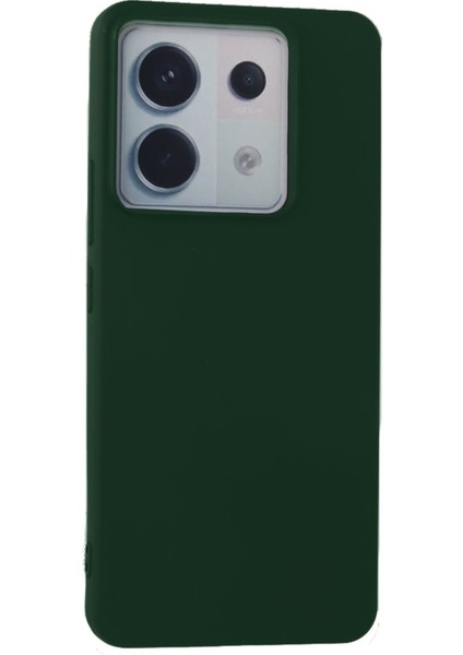 Xiaomi Poco X6 Kılıf Yumuşak Silikon Kılıf - Koyu Yeşil