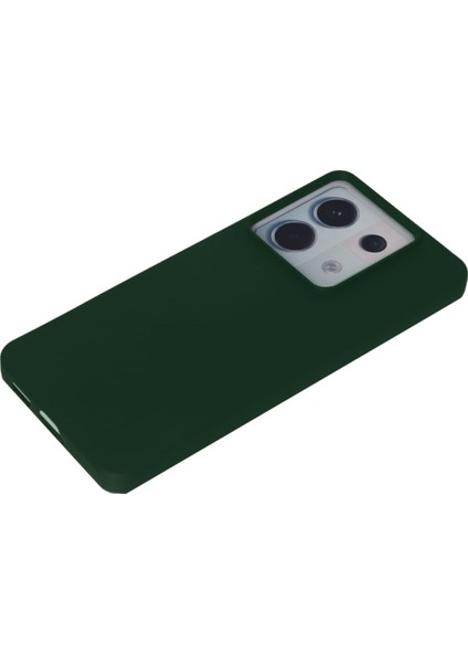 Xiaomi Poco X6 Kılıf Yumuşak Silikon Kılıf - Koyu Yeşil