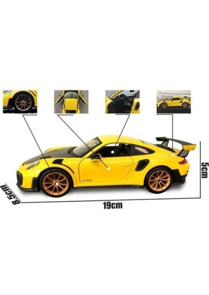 1:24 2018 Porsche 911 Gt2 Rs Racing Model Araba