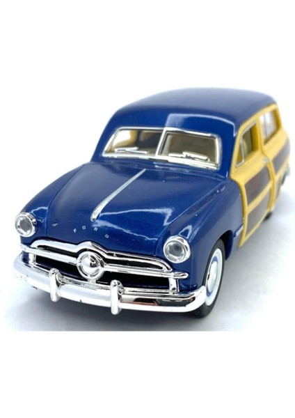 1949 Ford Woody Wagon Çek Bırak 5inch. Lisanslı Model Araba, Oyuncak Araba 1:40