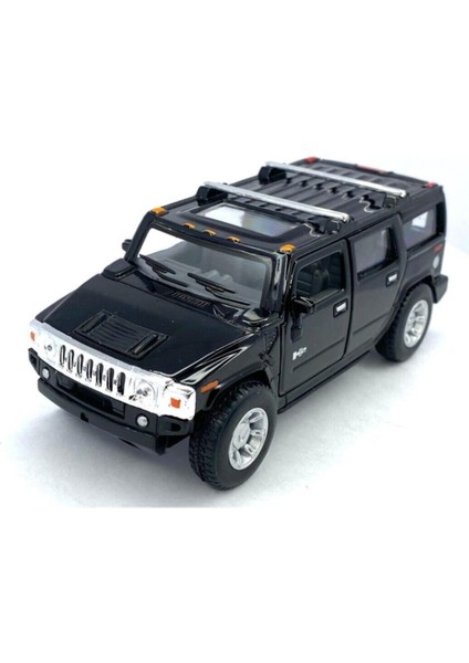 2008 Hummer H2 Suv - Çek Bırak 5inch. Lisanslı Model Araba, Oyuncak Araba 1:40