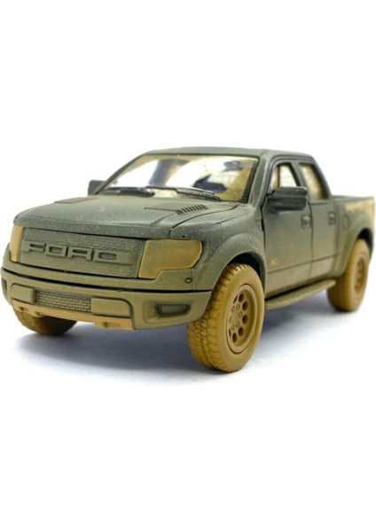 2013 Ford F-150 Svt Raptor Supercrew (Çamurdesenli)Çekbırak 5inch.lisanslı Model Araba,oyu