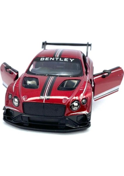 Bordo 2018 Bentley Continental Gt3 Çek Bırak 5inch. Lisanslı Model Araba Oyuncak Araba 1:3 fırsatları