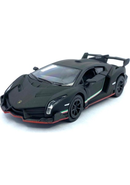 Lamborghini (Mat Renkli) Çek Bırak 5inch. Lisanslı Model Araç, Oyuncak Araba
