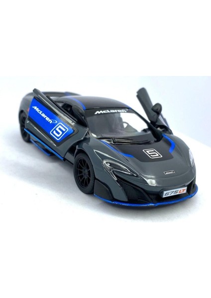 Mclaren 675LT (Modifiyeli) - Çek Bırak 5inch. Lisanslı Model Araba, Oyuncak Araba 1:36