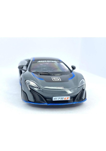 Mclaren 675LT (Modifiyeli) - Çek Bırak 5inch. Lisanslı Model Araba, Oyuncak Araba 1:36