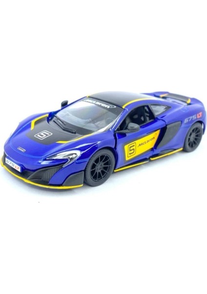Mclaren 675LT (Modifiyeli) - Çek Bırak 5inch. Lisanslı Model Araba, Oyuncak Araba 1:36