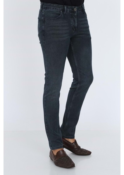 Digital Jeans Dar Kesim Slim Fit Erkek Açık Antrasit Kot Pantolon modelleri