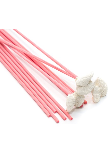 12'li Kanat Taşlı Pembe Suni Kamış Bambu Çubuk Seti fiyatları