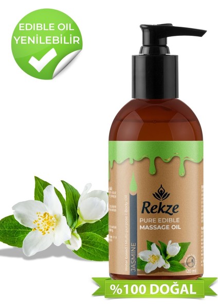 "rekze Yasemin Aromalı Masaj Yağı - Doğal Rahatlatıcı Formül, 120 ml