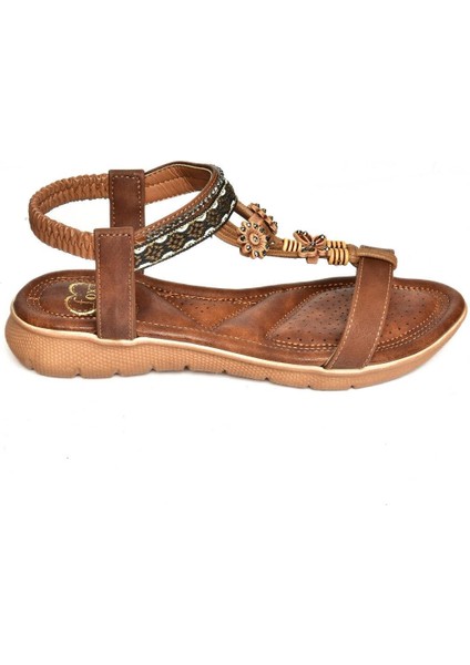S258015209 Taba Alçak Tabanlı Kadın Sandalet indirimleri