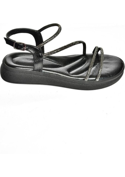 S404085109 Siyan Alçak Tabanlı Kadın Sandalet indirimleri