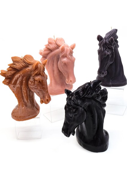 Dekoratif Büyük Soft Pembe At Mum (24 Cm) fiyatları