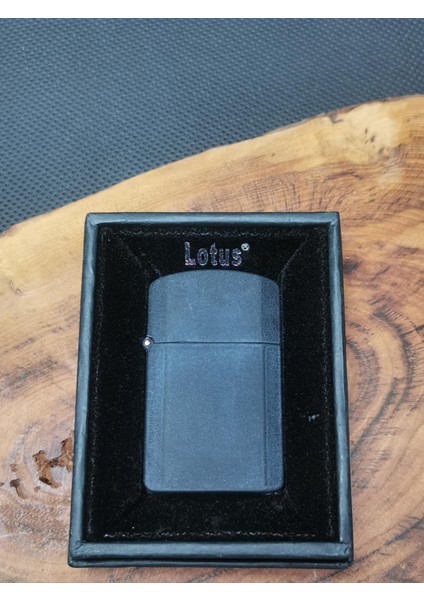 Kişiye Özel Lotus Siyah Benzinli Çakmak