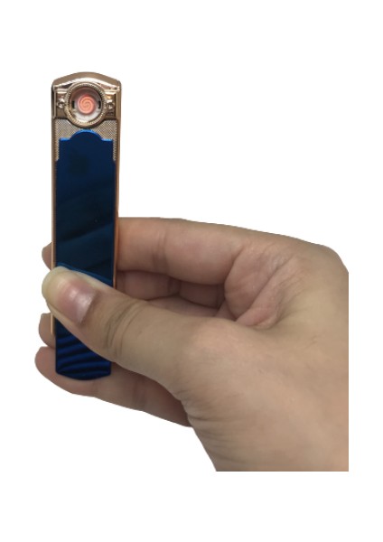 Kişiye Özel Alevsiz USB Şarj Edilebilir Çakmak Şarjlı USB Kızaklı Çakmak