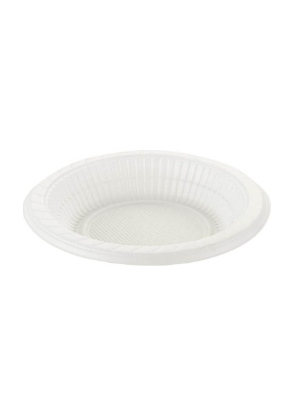 Pikniklerde, Davet ve Organizasyonlarda Kullanılabilecek Ekonomik Plastik Tabak. Pakette 100 Adet Vardır. 3gr/ad