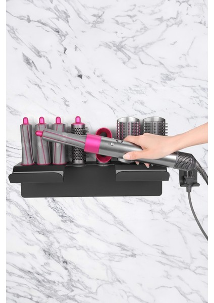 3Art Metal Dyson Airwrap Multistyler Stand - Saç Şekillendirici Organizer - Banyo Askısı