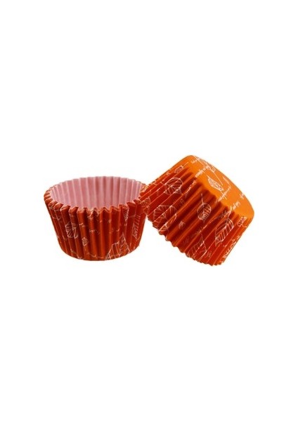 Özel Pet Kapsül - 62*40MM. Turuncu Yaprak 50 Adet