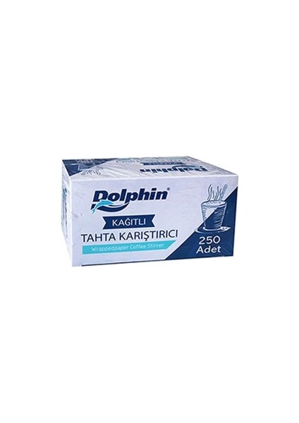 Dolphin Kağıtlı Tahta Karıştırıcı 11CM 250LI