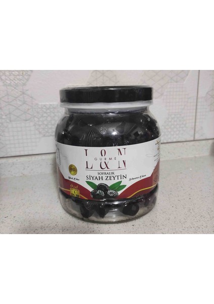 Ln Gurme Doğal Salamura Yağlı Siyah Zeytin Özel Boy 1 kg