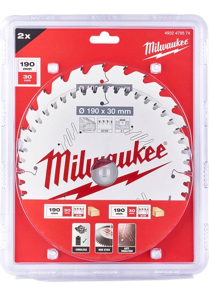 190X24 mm 48 Diş Sunta Kesme Testeresi 2'li T4932479574