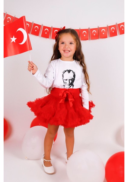 Kırmızı Kız Çocuk Tütü Etek - Bonita modelleri