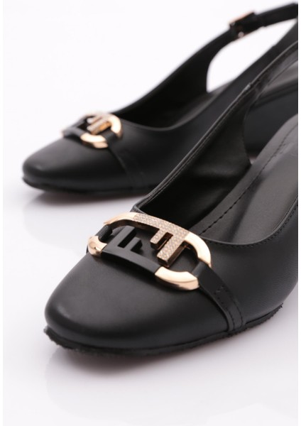 24317 Kadin Arkasi Açik Dolgu Topuklu Ayakkabi fırsatları