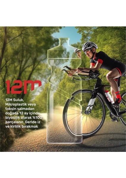 12M Çözünebilir 700ML Bisiklet Matarası Beyaz fiyatları