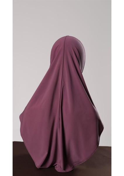 Violet Pratik Hazır Geçmeli Genç Tesettür Bone Sandy Kumaş Düz Hijab 2312_21