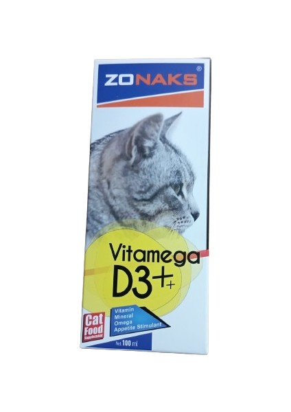 Kediler Için Vitmamin + D3 + Omega3-Omega6- Omega -9