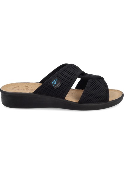 Kadın Terlik 83 G93 Fe Fly Flot Cloth Woman Slıpper Black modelleri