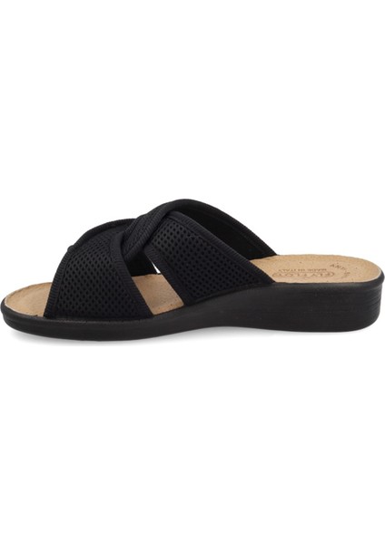 Kadın Terlik 83 G93 Fe Fly Flot Cloth Woman Slıpper Black indirimleri