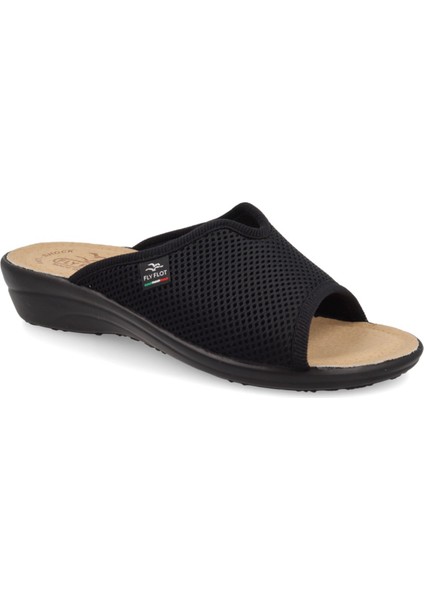 Kadın Terlik T4 429 Fe Fly Flot Cloth Woman Slıpper Black
