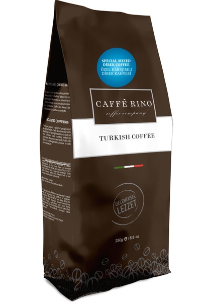 Caffe Rino Dibek Türk Kahvesi 250 gr Paket Caffe Rino