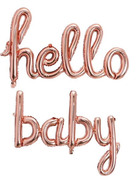 Hello Baby Bebek Folyo Balonu Baby Shower Seti fiyatları