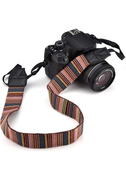 Retro Vintage Omuz Boyun Askısı Canon Nikon Sony Fujifilm Olympus - Model No.6 fırsatları