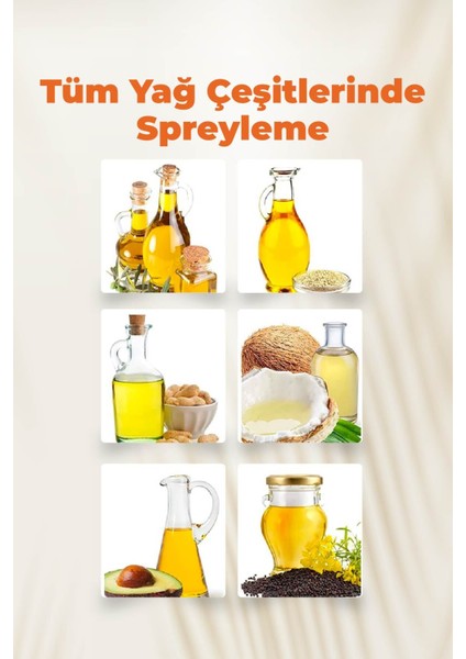 Sprey Yağdanlık, Zeytinyağına Uygun, Polarize Spreyleme, Airfry Için Uygun 300 ml fiyatları