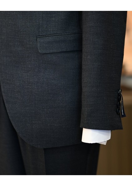 Italyan Stil Slim Fit Erkek Ceket Yelek Pantolon Takım Elbise Lacivert T11023 fırsatları