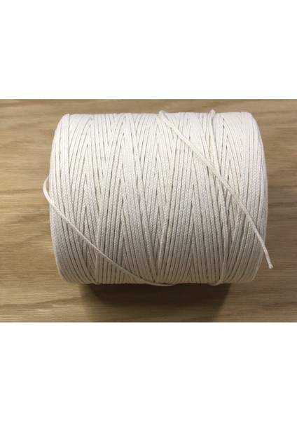 Dolide %100 Pamuk Örgü Mum Fitili (Mum Ipi) 14 Numara - 10 Metre