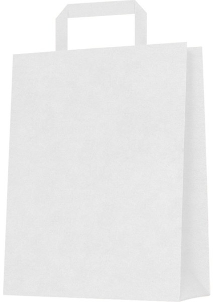 Flat Saplı Kraft Poşet 31X41X12 -Renkli-25 Adet