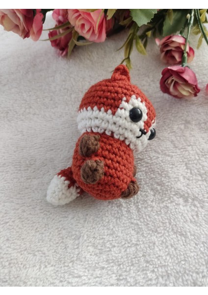 Amigurumi Mini Kızıl Tilki Anahtarlık Oyuncak (6 Cm-1 Adet) fırsatları