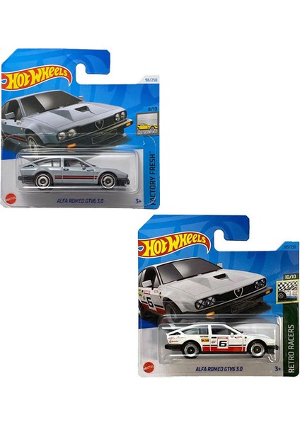 Alfa Romeo Gvt6 3.0 2 Araç Set Beyaz & Gri (1/64)