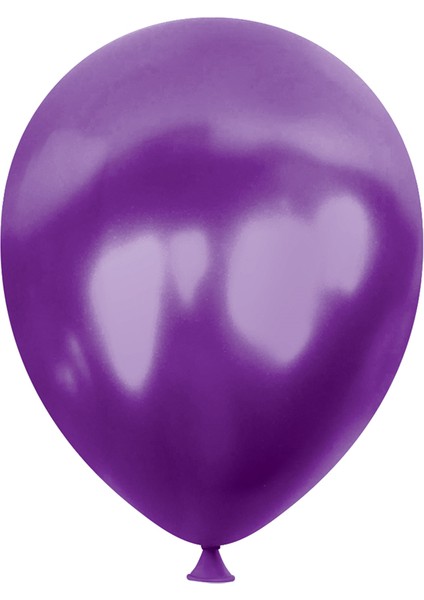 12" Pako Metalik Balon 100LÜ -Mor-