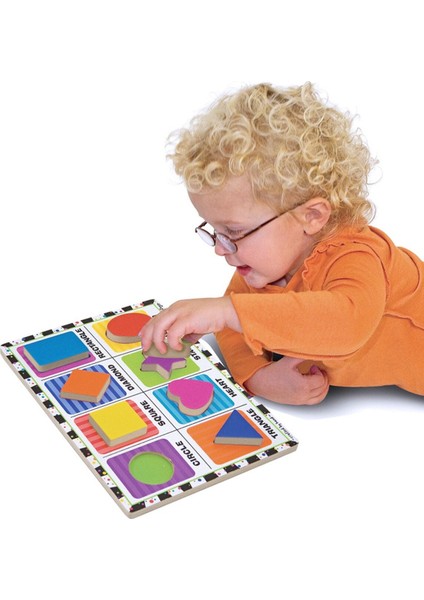 Melissa&Doug Melissa & Doug Melissa&doug Ahşap Tombul Yapboz - Şekiller / fiyatları
