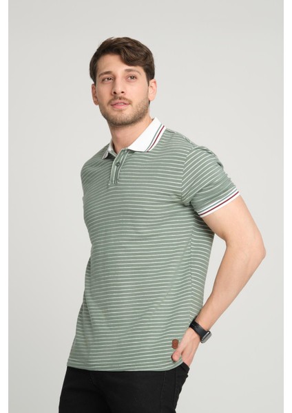 Çizgili Polo Yaka T-Shirt (E21-8500) fırsatları